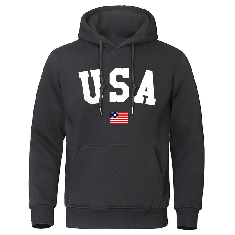 USA Hoodie/Sweatshirt for Men and Women, Anti-Wrinkle, Long Sleeves with Pockets, Pullovers-Shirts & tops-SWEET T 52