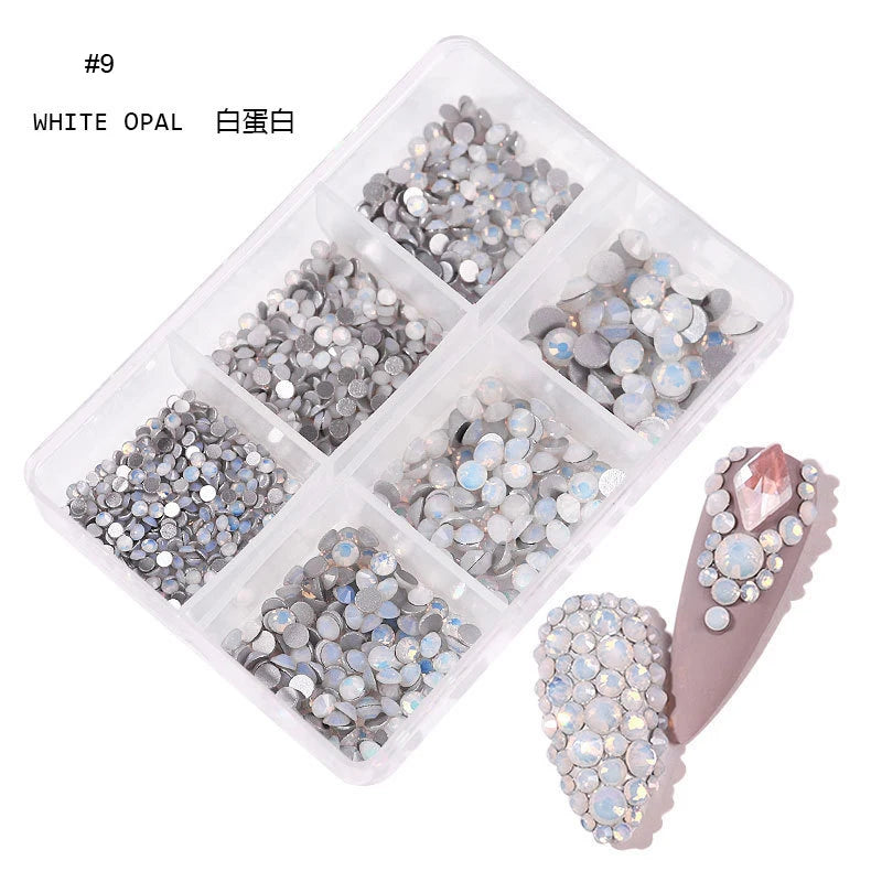 New Multi-size DIY 3-D Nail Art - Rhinestones, Flatback Crystal, Diamond Gems, 3-D Glitter Nail Art, Luxurious Decorations