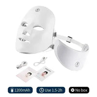 7 Color LED Facial Mask With Neck, Red Light Therapy Mask for Skin Tightening/Lifting/Anti-aging - SWEET T 52