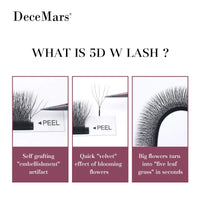 5D W-Shaped Volume Lash Extension Tray, 12 Lines
