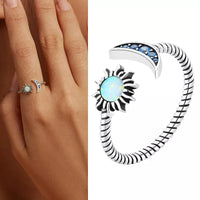 925 Sterling Silver Open Adjustable Rings for Women & Girls. Wedding, Engagement, Anniversary or Gift Rings-ring-SWEET T 52