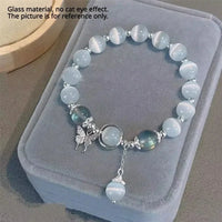 2024 New Trendy Red Beaded Chain Bracelet for Women Simple Hollow Butterfly Pendant Bracelets Jewelry Gifts Accessories Sweet T 52