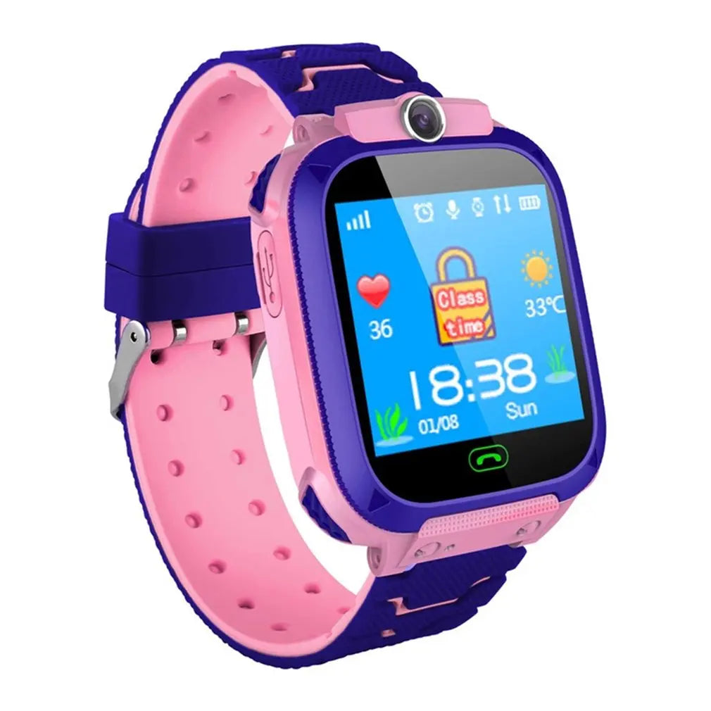 Hot Q12 Smart Watch with Sim Card. SOS, Phone Watch - Children's Smart Watch Photo/Waterproof Kids Gift for IOS Android.