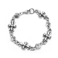 Men's Gothic Cross Link Bracelet