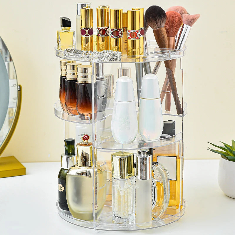360 Rotating Makeup Organizer - Multi-Function Detachable Dressing Table Makeup Storage Rack, Large Capacity SWEET T 52