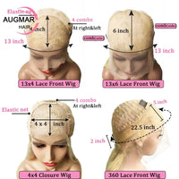 13x4 Short Bob Wig with Highlights, Human Hair. 13x6 HD Lace Frontal Wig, 360 Straight Lace Front Wig for Women