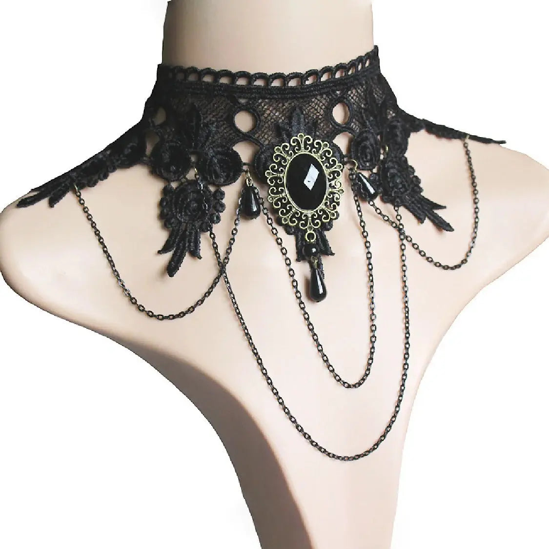 Velvet Fashion Choker Necklace for Women & Girls - Vintage Lace Necklace with Pendants-necklace-SWEET T 52