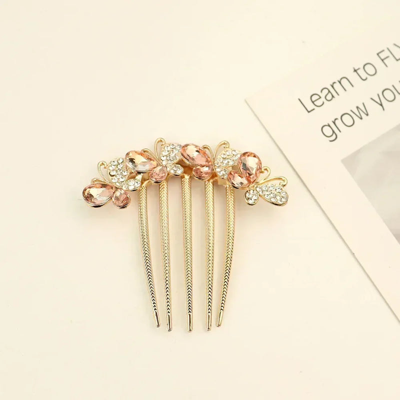 Women's Pearl Crystal Hair Combs, Rhinestone Decorative Hair Clips/Headwear, Jewelry Gifts