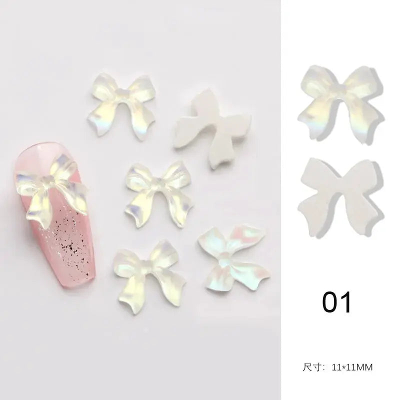 1 Bag Random Luxury Nail Art Dangle Jewelry, Mixed Style Nail Charms, Rhinestones 3D, 50 Pieces - SWEET T 52