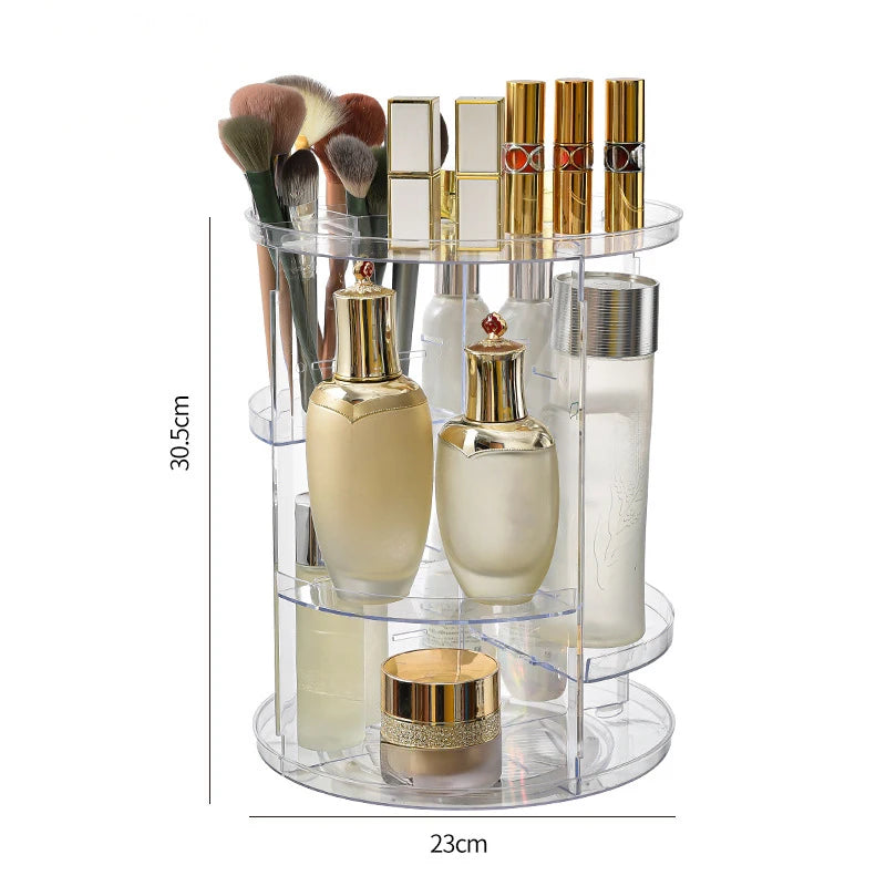 360 Rotating Makeup Organizer - Multi-Function Detachable Dressing Table Makeup Storage Rack, Large Capacity SWEET T 52