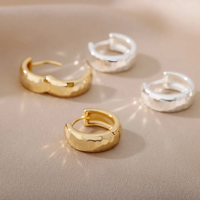 Small Hoop Earrings, Stainless Steel
