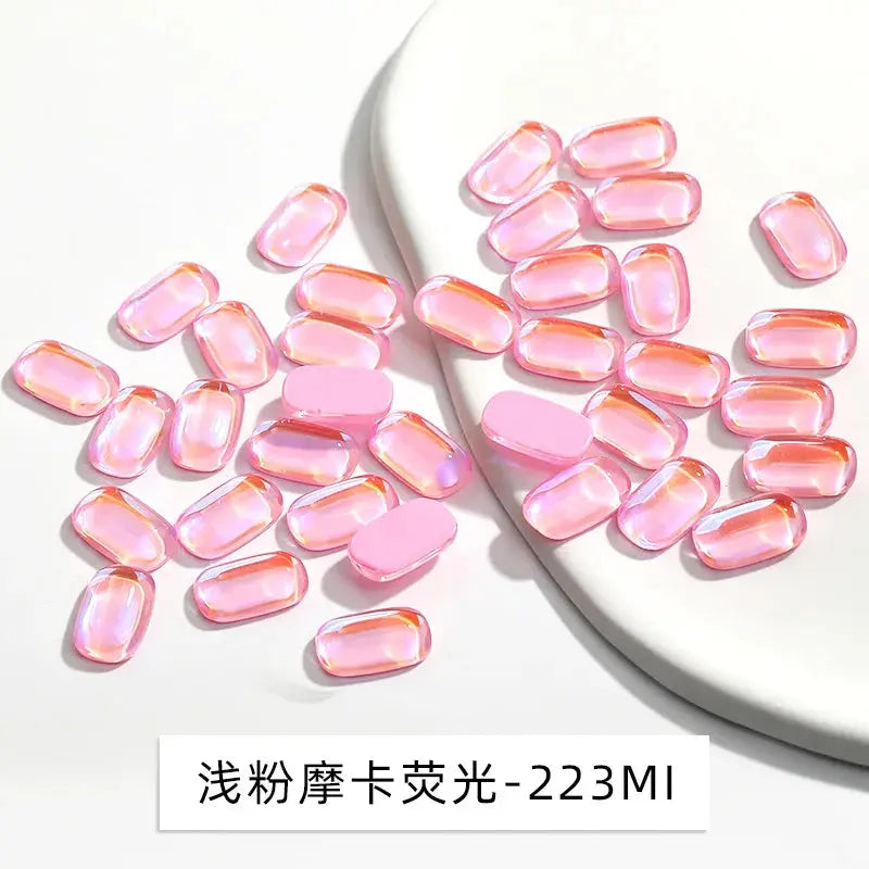 1 Bag Random Luxury Nail Art Dangle Jewelry, Mixed Style Nail Charms, Rhinestones 3D, 50 Pieces - SWEET T 52