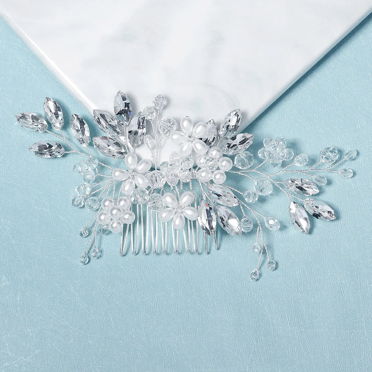 Bridal Hair Comb Fashion, Crystal Zirconia Wedding/Bride Side Clip Hair Comb. Luxury Hair Jewelry for Women