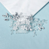 Bridal Hair Comb Fashion, Crystal Zirconia Wedding/Bride Side Clip Hair Comb. Luxury Hair Jewelry for Women