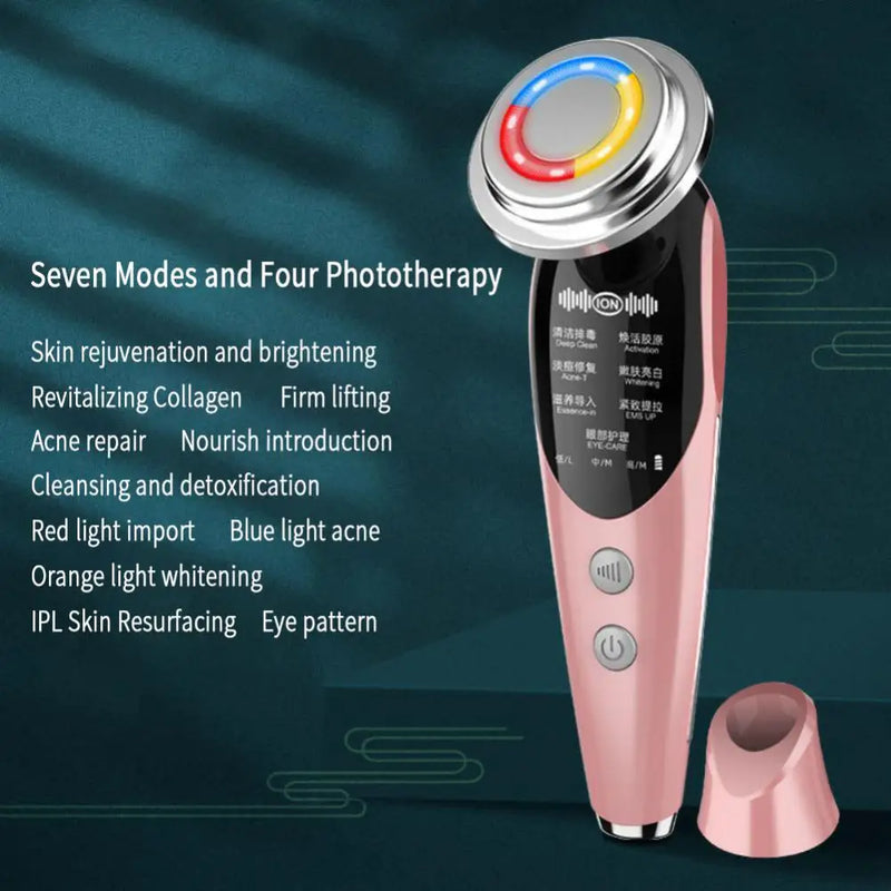 7 in 1 RF&EMS Micro-Current Lifting Device for Women, Skin Rejuvenation - Wrinkle Remover, Anti-Aging