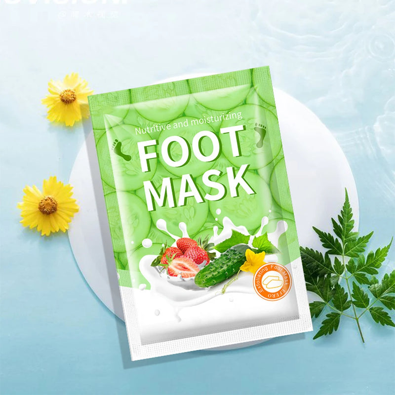 Exfoliating Foot Mask, Foot SPA Pedicure, Smooth, Dead Skin Remover, Moisturizing & Lightening Foot Mask, Unisex