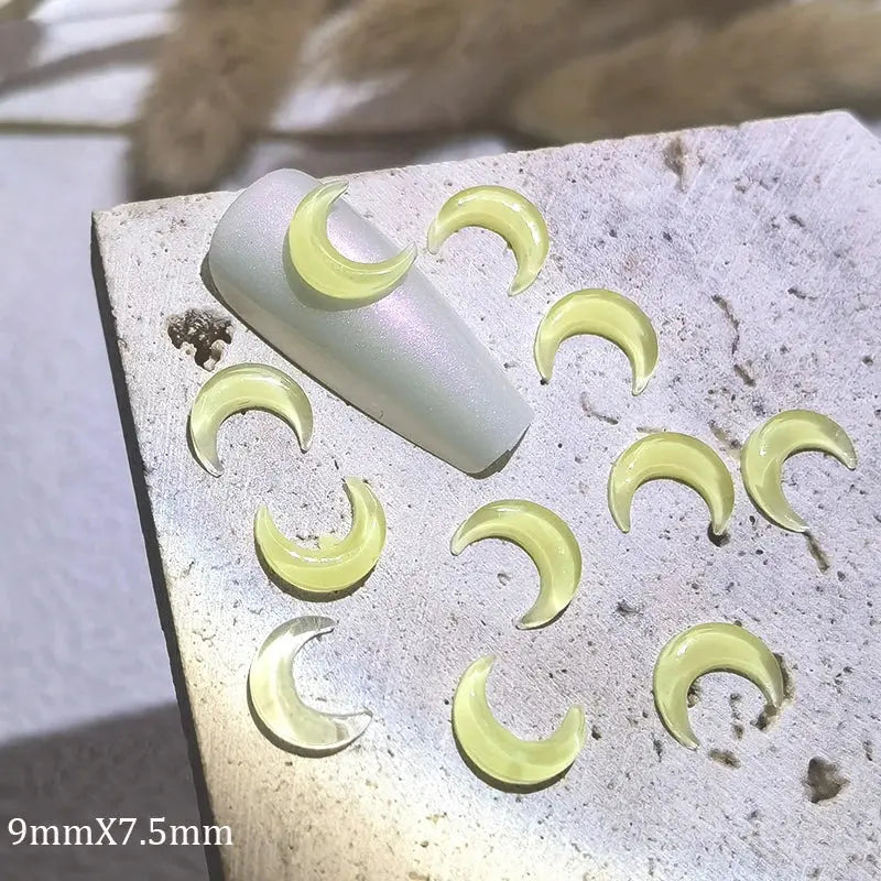 1 Bag Random Luxury Nail Art Dangle Jewelry, Mixed Style Nail Charms, Rhinestones 3D, 50 Pieces - SWEET T 52