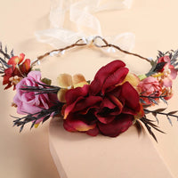 Simulated Flower Wreath/Crown/Festival Headband Hair Accessories for Women & Girls. Headdress/Garland/Wedding Headwear