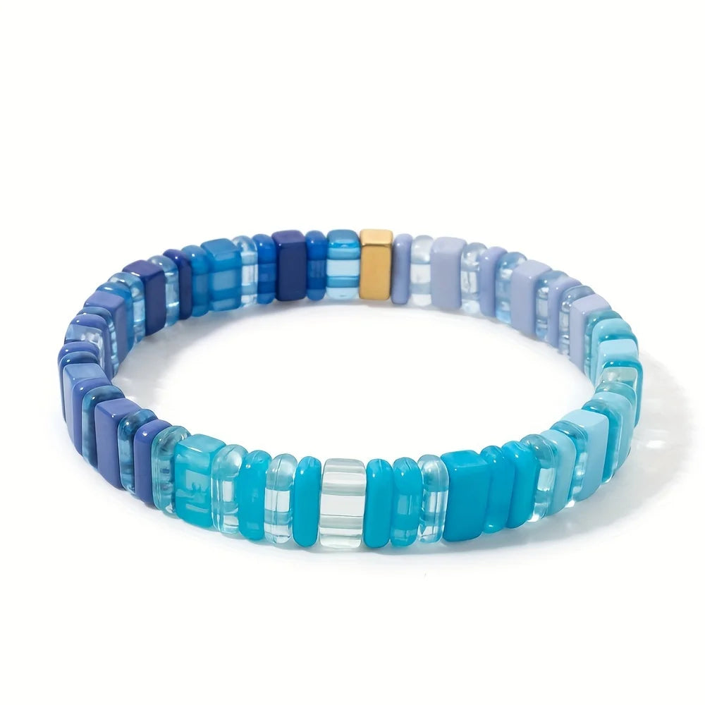 Acrylic Bead Stretch Bracelet