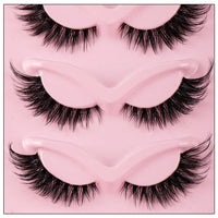 Cat Eye False Lashes, 3 Boxes (15 Pairs)