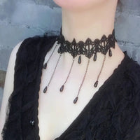 Velvet Fashion Choker Necklace for Women & Girls - Vintage Lace Necklace with Pendants-necklace-SWEET T 52