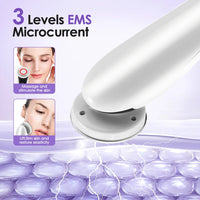 7 in 1 EMS Facial Massager - LED Light therapy, Sonic Ion Vibration Skin Tightening, Face Lifting, Anti Wrinkle Beauty Device