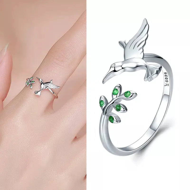 925 Sterling Silver Open Adjustable Rings for Women & Girls. Wedding, Engagement, Anniversary or Gift Rings-ring-SWEET T 52