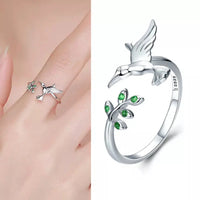 925 Sterling Silver Open Adjustable Rings for Women & Girls. Wedding, Engagement, Anniversary or Gift Rings-ring-SWEET T 52