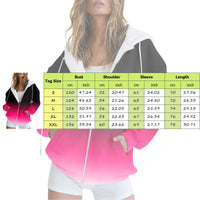 Women's Hooded Zip Sweatshirt Jacket