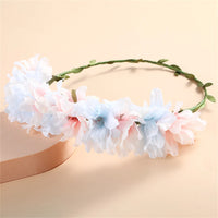 Simulated Flower Wreath/Crown/Festival Headband Hair Accessories for Women & Girls. Headdress/Garland/Wedding Headwear