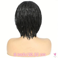 Short Bob Box Braided Wig with Bangs, Pixie Cut, Side Part, Synthetic Heat Resistant Ombre Crochet Braided Wig Sweet T 52