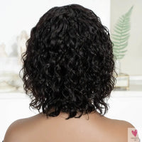Short Curly Bob Human Hair Wigs for Women & Girls. Loose Deep Wave Brazilian Hair Wigs, 13X6X1-hair accessories-SWEET T 52