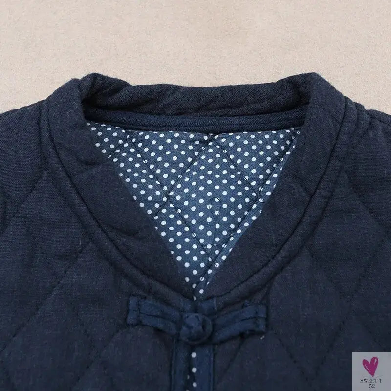 Short Patchwork Jacket for Women and Girls with V-Neck, Single Breast Closure-Coats & Jackets-SWEET T 52