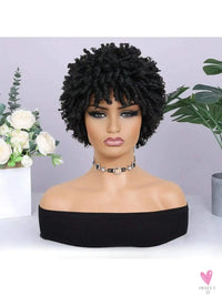Short synthetic Wig for Women and Men, Afro Faux Dreads Wig, Heat Resistant Short Braided Wigs for Women Sweet T 52