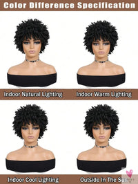 Short synthetic Wig for Women and Men, Afro Faux Dreads Wig, Heat Resistant Short Braided Wigs for Women Sweet T 52