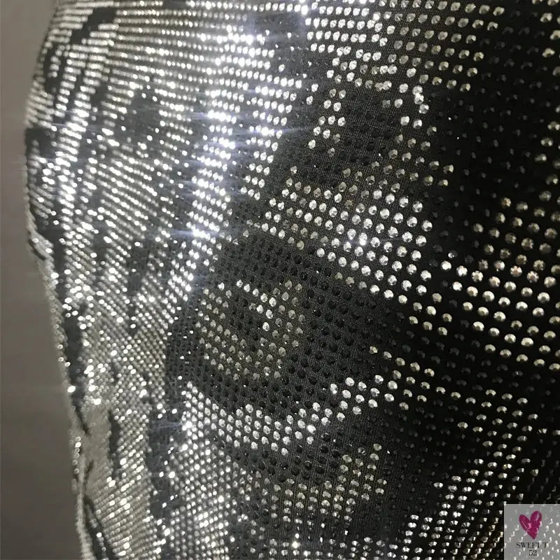 Silver Diamond Bling T-Shirt for Men & Boys. Clubbing Outfits, Short Sleeve Streetwear for Men-Shirts & tops-SWEET T 52