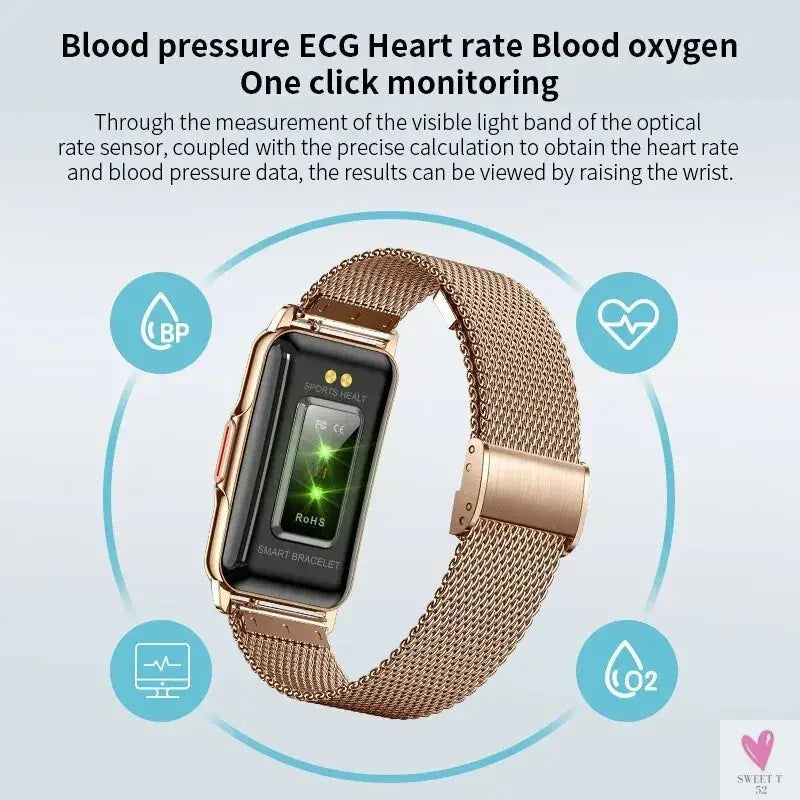 Smart Watch For Men & Women, Full Touch Screen, Bluetooth Call, IP67 Waterproof Sports Fitness Tracker-fitness monitor-SWEET T 52