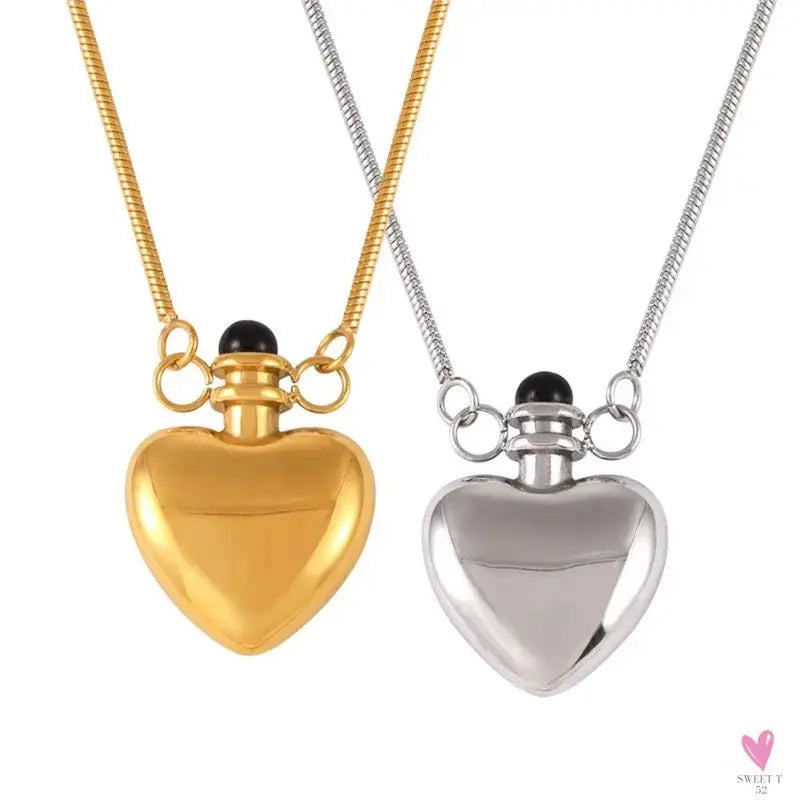 Stainless Steel Heart Pendant Necklace for Women & Girls. Fashion Fine Chain Necklace, Gold Plated Jewelry-Necklace-SWEET T 52