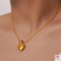 Stainless Steel Heart Pendant Necklace for Women & Girls. Fashion Fine Chain Necklace, Gold Plated Jewelry-Necklace-SWEET T 52