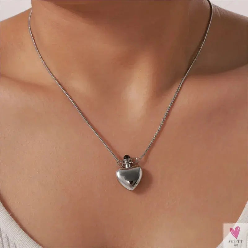 Stainless Steel Heart Pendant Necklace for Women & Girls. Fashion Fine Chain Necklace, Gold Plated Jewelry-Necklace-SWEET T 52