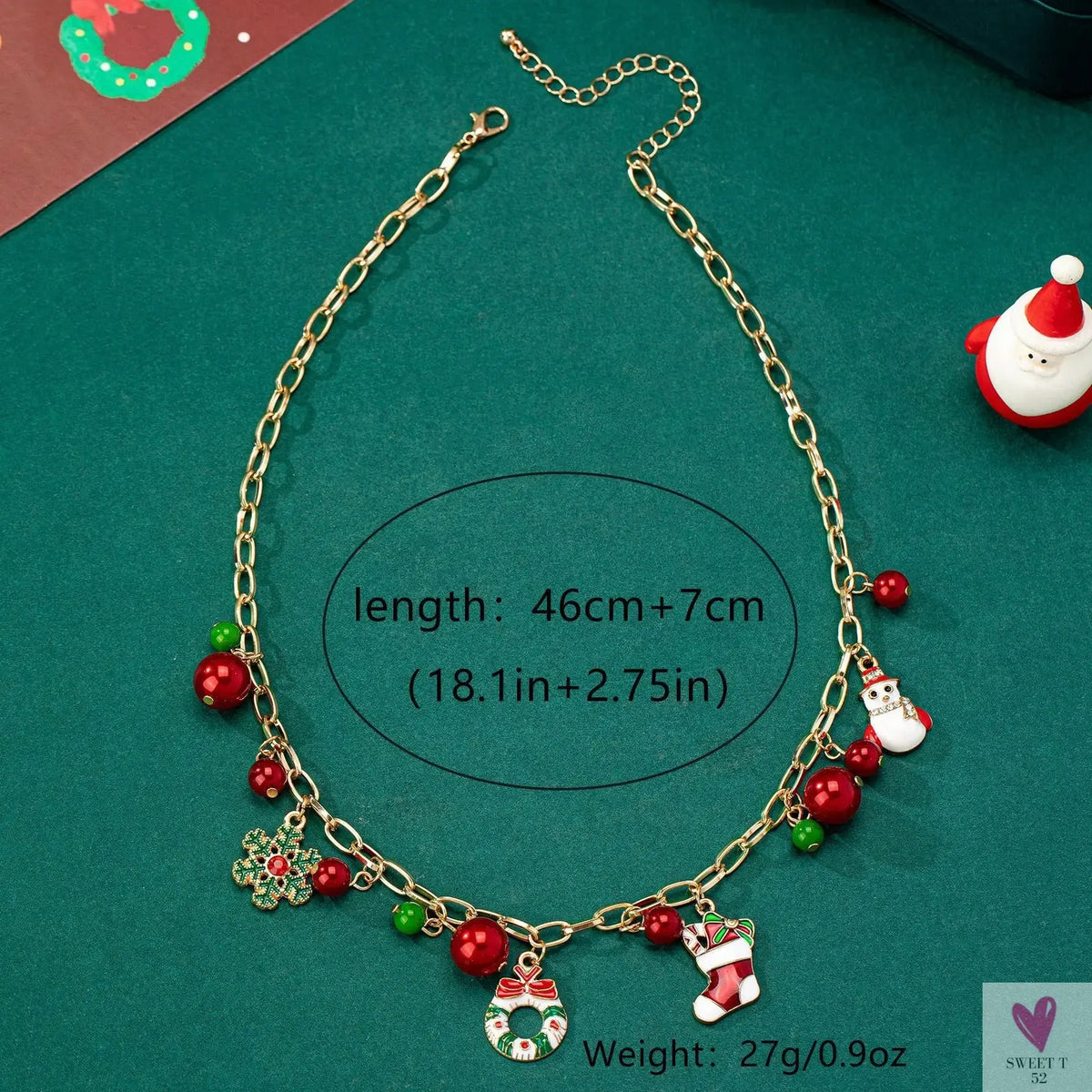 Sweet Cute Christmas Necklaces for Women & Girls. Christmas Party Jewelry Sweet T 52
