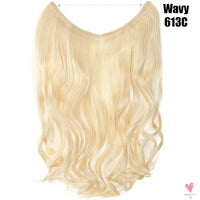 Synthetic 20 Inch Invisible Wire, No Clip-In, Hair Extensions, Fish Line Hairpieces/Hair Extensions Fake Hair For Women SWEET T 52