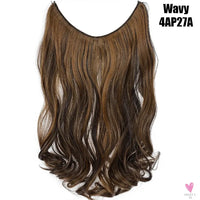 Synthetic 20 Inch Invisible Wire, No Clip-In, Hair Extensions, Fish Line Hairpieces/Hair Extensions Fake Hair For Women SWEET T 52