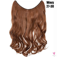 Synthetic 20 Inch Invisible Wire, No Clip-In, Hair Extensions, Fish Line Hairpieces/Hair Extensions Fake Hair For Women SWEET T 52