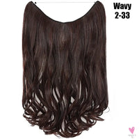 Synthetic 20 Inch Invisible Wire, No Clip-In, Hair Extensions, Fish Line Hairpieces/Hair Extensions Fake Hair For Women SWEET T 52