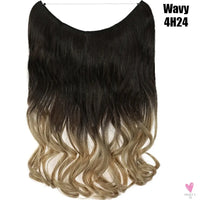 Synthetic 20 Inch Invisible Wire, No Clip-In, Hair Extensions, Fish Line Hairpieces/Hair Extensions Fake Hair For Women SWEET T 52