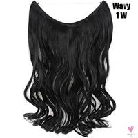 Synthetic 20 Inch Invisible Wire, No Clip-In, Hair Extensions, Fish Line Hairpieces/Hair Extensions Fake Hair For Women SWEET T 52