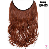 Synthetic 20 Inch Invisible Wire, No Clip-In, Hair Extensions, Fish Line Hairpieces/Hair Extensions Fake Hair For Women SWEET T 52