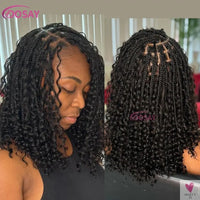 Synthetic Curly Wigs for Women, Short Bob, 360 Full Lace Braided Wigs, Pre-Plucked Baby Hair Sweet T 52