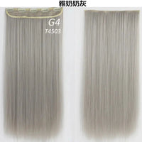 Synthetic Straight Hair 5-Clips, Clip in, One Piece Hair Extensions for Women and Girls - Hairpieces-hair accessories-SWEET T 52